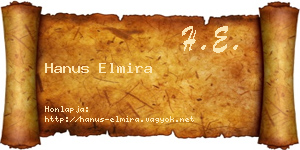 Hanus Elmira névjegykártya